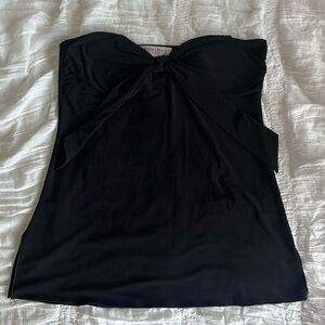 White House Black Market Elegant Black Strapless Top